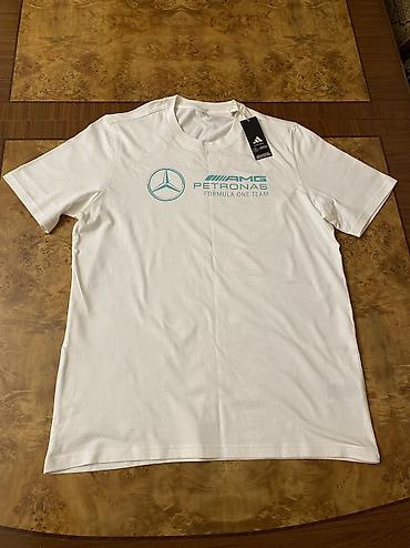 Футболки: Мужская футболка, Adidas, M, цвет - Белый — 1
