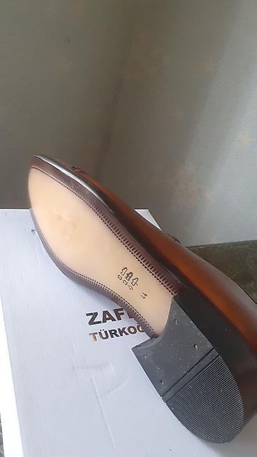 Ayaqqabılar: Zafer Türkoğlu kişi klassik ayaqqabısı - Rəng: konyak/qəhvəyi - — 1