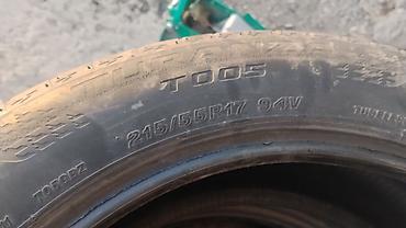 turan: Шины 215 / 55 / R 17, Лето, Б/у, Комплект, Легковые, Китай, Bridgestone — 1