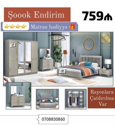 Yataq otağı dəstləri: *Yataq dəsti / Yataq otağı mebeli* ✔️Rəng seçimi var *🎁Matras lalafo.az -da Yataq otağı dəstləri: *Yataq dəsti / Yataq otağı mebeli* ✔️Rəng seçimi var *🎁Matras