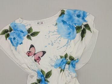 sukienki swing plus size: Women's blouse, size 8XL (EU 56)