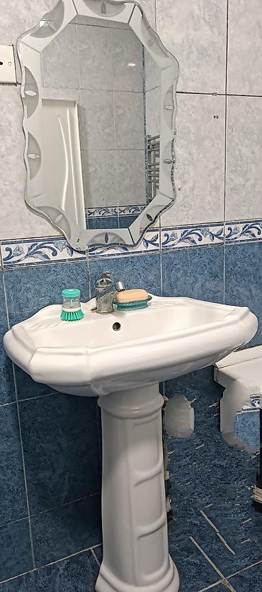 Сантехника: Hamam üçün keramik piyada lavabosu və güzgü dəsti - Klassik dizaynlı — 1