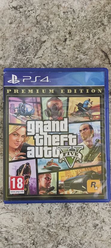 PS4 (Sony PlayStation 4): GTA 5 - 1500 сом. Диск в отличном состоянии, самовывоз район Ахунбаева