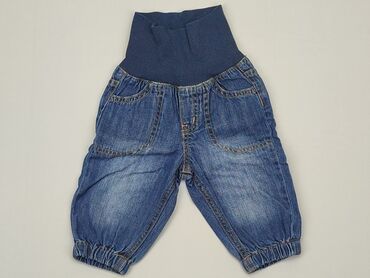 Spodnie: Spodnie jeansowe, H&M, 1-3 m, stan - Dobry