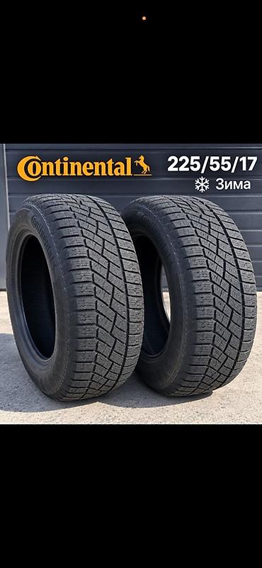Зимние шины Continental, размер 225/55 R17. Характеристики: - Сезон