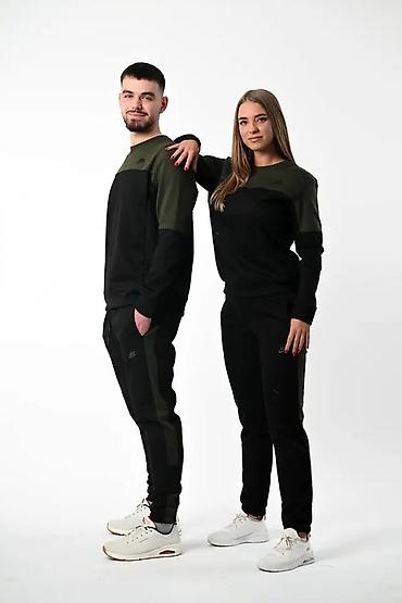 Gornji i donji deo: Uniseks trenerka komplet – bluza i donji deo - Dizajn: dvofazni blok — 9