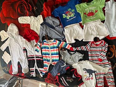 Другие товары для новорождённых: Все вещи для малыша в хорошем состоянии, чистые без пятен, размер — 9