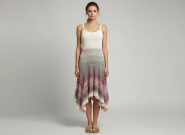 sukienki rustykalne na wesele: Hand Knitted, Women`s dress, size S