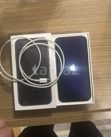 IPhone 11, 128 GB, Qara, Simsiz şarj, Face ID, Sənədlərlə