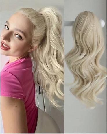 Perike i klipse: Ekstenzija rep (clip-in) – duga talasasta kosa - Tip: sintetička — 2