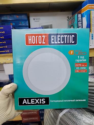 лампочки люминесцентные: Светодиодный потолочный светильник HOROZ ELECTRIC ALEXIS. Основные — 1