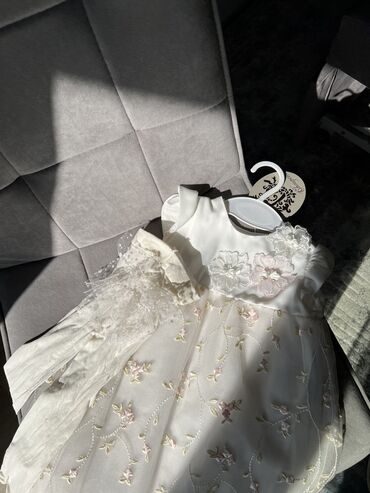 Платья: Детское платье, цвет - Белый, Новый — 9