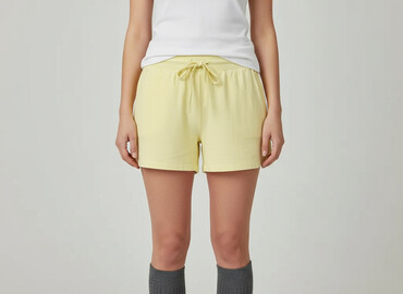 new yorker krótkie spodenki dresowe: Papaya, Shorts for women, size L