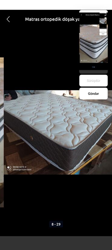 Matraslar: Yeni, Ortopedik matras, İki nəfərlik — 22