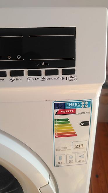 vestel soyuducu: Vestel W 8104 önyükləməli paltaryuyan maşın - Yük həcmi: 8 kq - Sıxma — 6