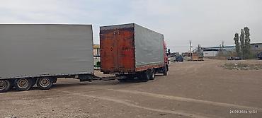 Тентованный автопоезд с прицепом (еврофура) - Сцепка: тягач с
