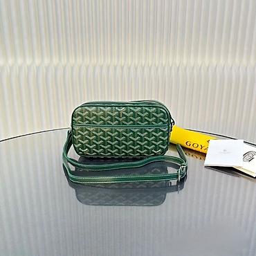 parfois çanta: Goyard çiyin çantası – kompakt krossover model - Rənglər: yaşıl və — 1