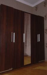 taxta qapi temiri: Б/у, Купе, 3 двери Прямой шкаф, Гардеробный шкаф
