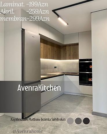 membran nədir: Sifarişlə mətbəx dəsti, Özü çəkən petlələr, Sadə laminat, Kredit var, Pulsuz çatdırılma, Ödənişli çatdırılma, Rayonlara çatdırılma — 6