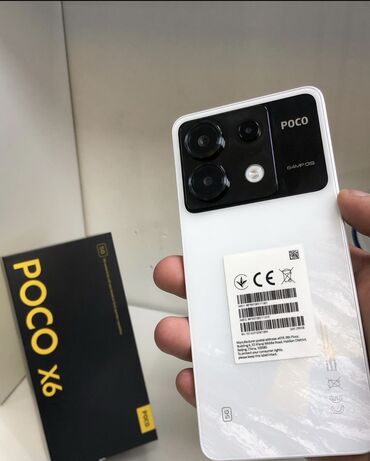 телефон а6: Poco X6, Новый, 256 ГБ, цвет - Черный, 2 SIM