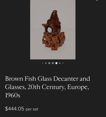 Čaše: Komplet nov za pice rucni rad 60te.Poljska. Komplet braon,rucni — 4