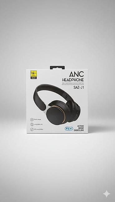 qulaqciq: PZX SAZ‑J1 ANC qulaqlıq 📌 Bluetooth Qulaqlıq 🔇 ANC – kənar səsləri — 1