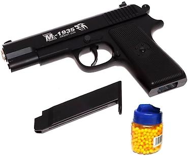 pistol: 🔥 Игрушечный пистолет M-1935 (Airsoft Gun) с пластиковыми пульками 🔥 — 4