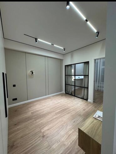 азат курулуш 6 мкр: 1 комната, 39 м², Элитка, 12 этаж, Дизайнерский ремонт