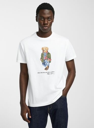 Рубашки: Мужская футболка, Ralph Lauren, L (EU 40), цвет - Белый