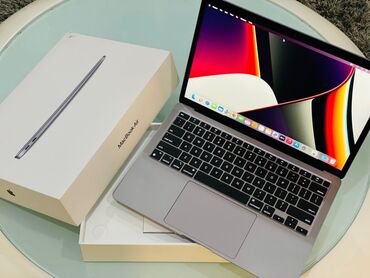 apple notebook qiymetleri: Macbook Air M1 8/256 в идеальном состоянии, ни царапины, имеется