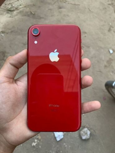мини ноудбук: IPhone Xr, Б/у, 128 ГБ, Красный, Чехол, 79 %