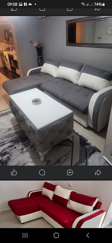 Ugaone garniture: Garniture čest 270× 180 zicano jezgro razvlace se za spavanje — 29