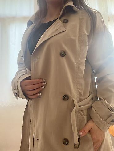 pull and bear: Qadın trençi – klassik bej rəngdə - Model: Płaszcz Damski (Ladies’ — 5