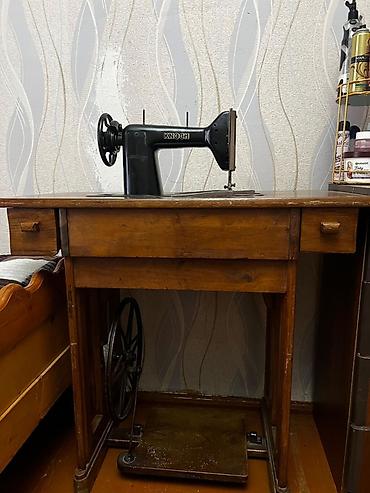 Tikiş maşınları: Knoch markalı mexaniki tikiş maşını – pedallı masa dəsti ilə - Brend — 2