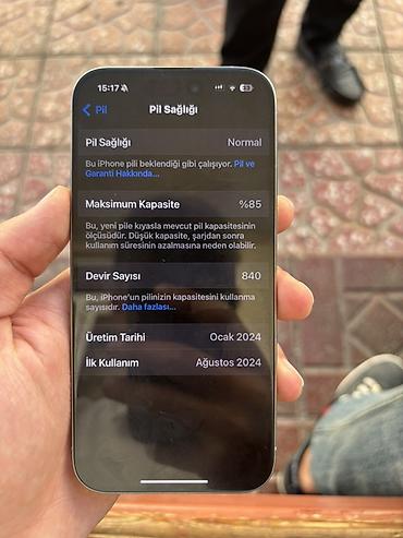 iphone 13 pro max en ucuz: IPhone 15 Pro, 256 GB, Natural Titanium, Face ID — 5