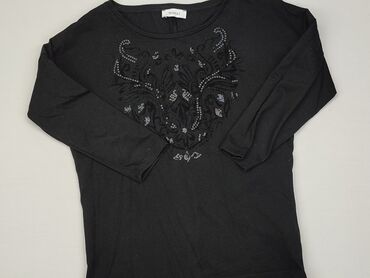 czarne koronkowe bluzki z długim rękawem: Bluzka Damska, C&A, XS, stan - Dobry