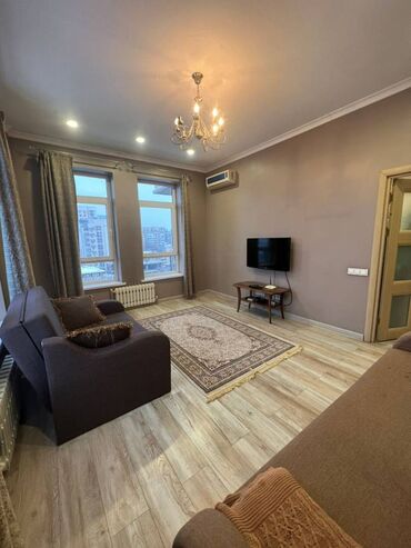 бишкек гостиница: 2 комнаты, Агентство недвижимости, Без подселения, С мебелью полностью