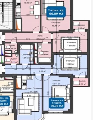 сдаю квартира район кок жар: 3 комнаты, 70 м², 13 этаж, ПСО (под самоотделку)
