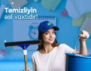 evlere temizlikçi: Xadimə tələb olunur, 30-45 yaş, 6 ildən artıq təcrübə, Dəyişən qrafik, Gündəlik ödəniş