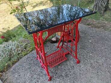 lavabo sa ormaricem 45 cm: Sto od šivaće mašine retro 76*50cm laminirano staklo teško 15 kg i