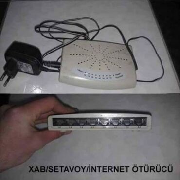 modem ev interneti: Xab(İnternet ötürücü madenin köməkliyi ilə)8 portlu