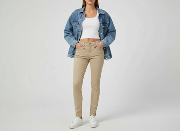 legginsy polly push up: Reserved, Material trousers for women, size 2XS