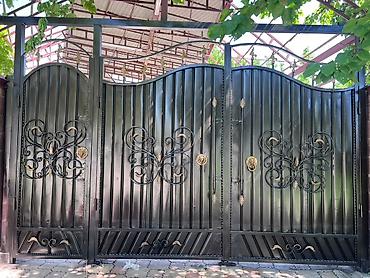 Распашные ворота: Красим ворота V заборы песка блок эвро забор V любой металлический — 16