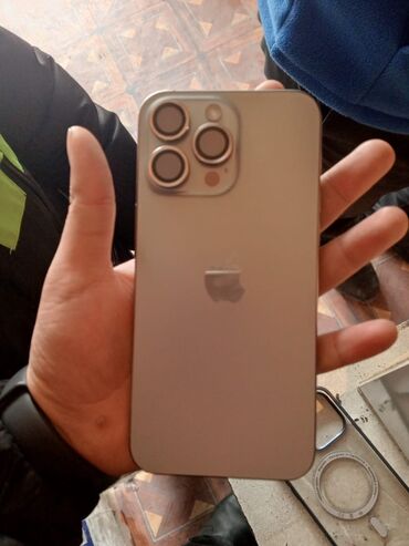 Apple iPhone: IPhone 15 Pro Max, Б/у, 256 ГБ, Серебристый, Защитное стекло, Чехол, Коробка, 98 %