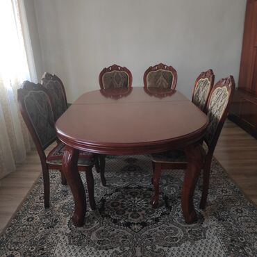мебель гостинная: Комплект стол и стулья Б/у