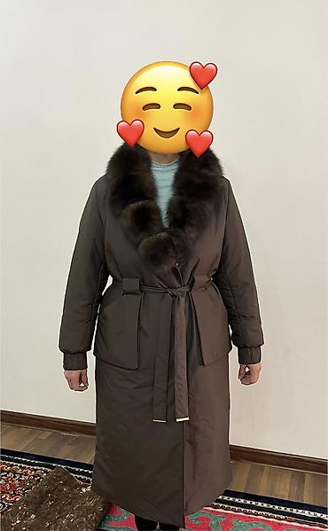 Пальто: Пальто, Классика, Осень-весна, Ангора, Длинная модель, Двубортная модель, 2XL — 9