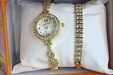 Ručni satovi: Elegantni setovi ručnih satova sa narukvicama - Komplet sadrži: ručni — 1