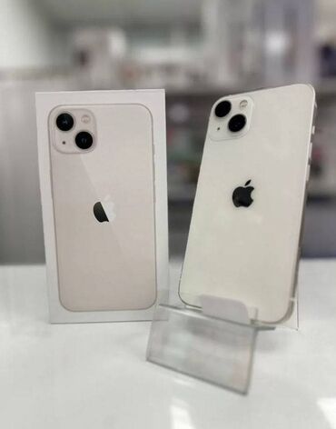 айфон запчасть: IPhone 13, Б/у, 128 ГБ, Белый, Кабель, 80 %