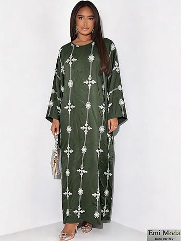 Haljine: 💫Kaftan maxi haljina – Made in Italy - Kroj: širok, lepršav kaftan — 2