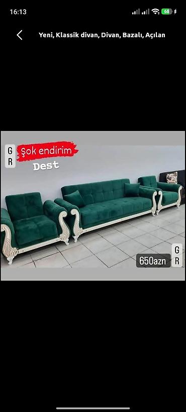 açilan divan: Yeni, Klassik divan, Divan, Bazalı, Açılan — 1
